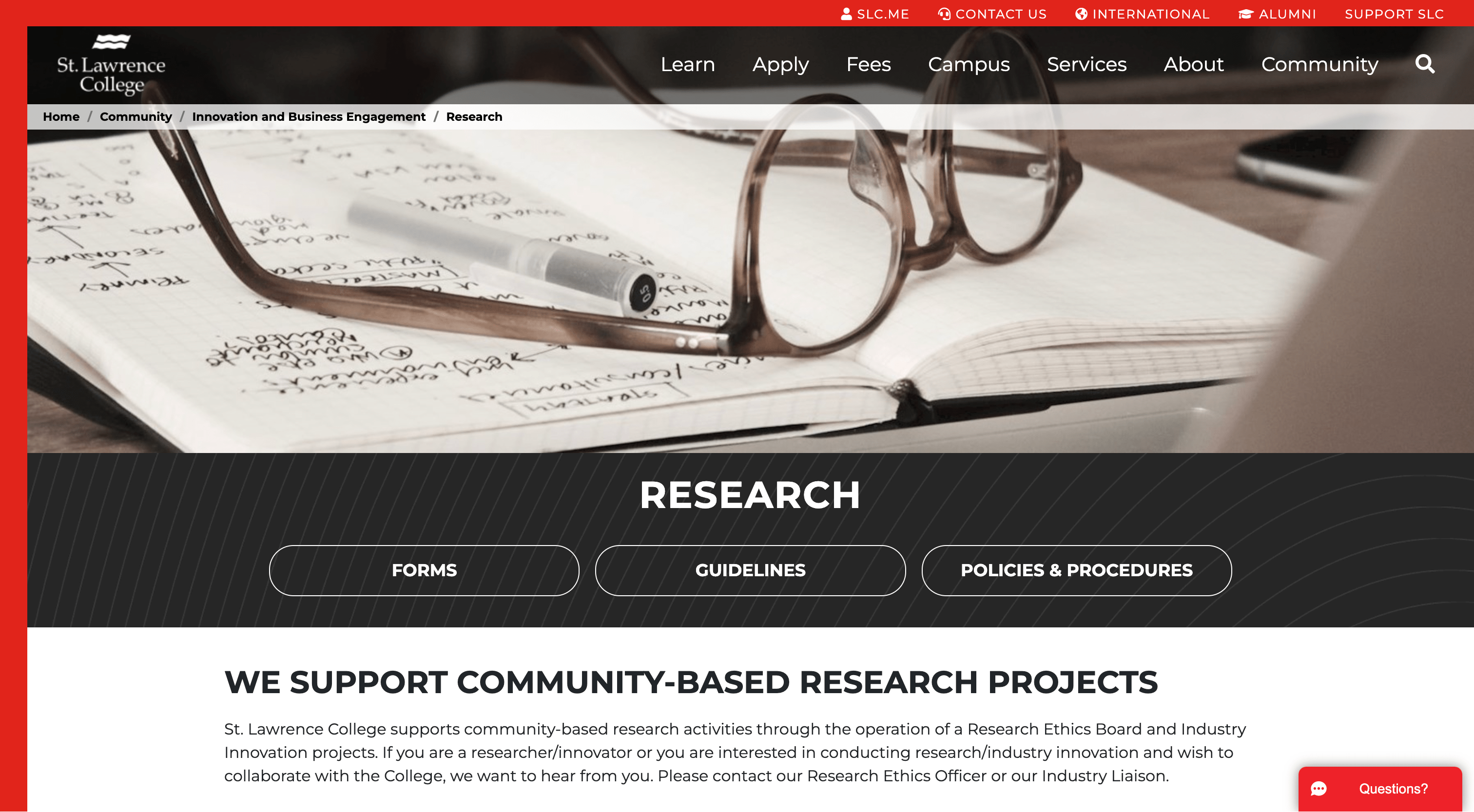 St. Lawrence College Research Ethics Board Homepage